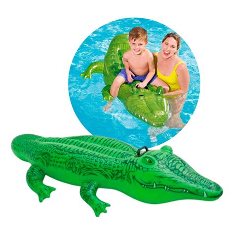 Boia Bote Jacar Gigante Infl Vel Infantil Ver O Piscina Shopee Brasil