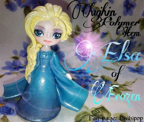 Elsa Of Frozen Polymer Clay Fb Pagechibipop Clay Polymer Clay Creative Art