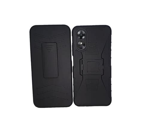 Funda Protector Uso Rudo Con Clip Más Mica De Cristal Gratis Para Oppo