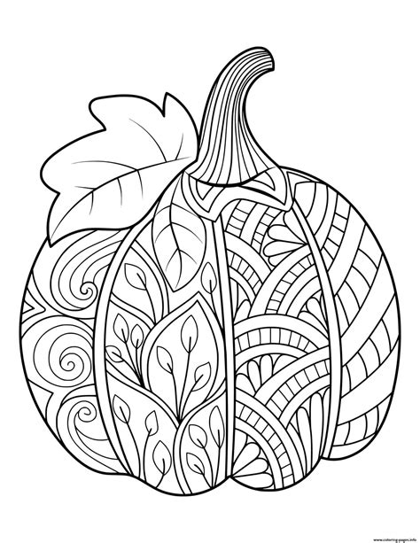 Fall Pumpkin Coloring Sheets