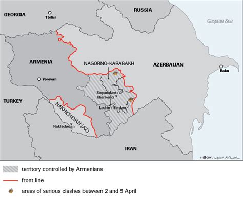 Nagorno Karabakh War Map