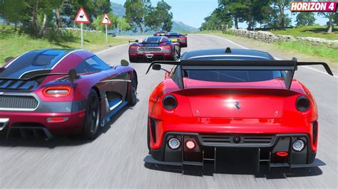 Forza Horizon 4 Ferrari 599xx Evo Goliath Race Gameplay Youtube