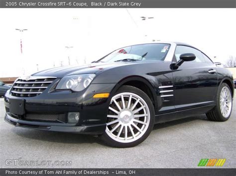 Black 2005 Chrysler Crossfire Srt 6 Coupe Dark Slate Grey Interior