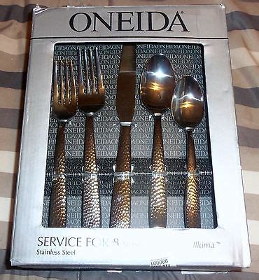 Oneida H A Illuma Piece Stainless Steel Flatware Set H A