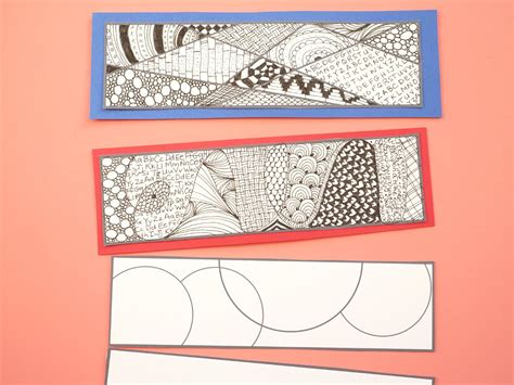 Free Printable Zentangle Bookmarks