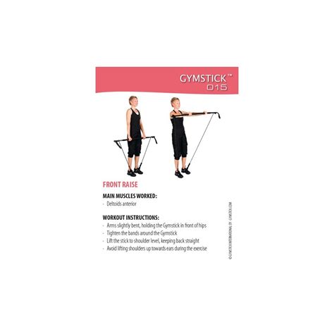 Fitdeck Gymstick Original Esercizi Per Utilizzo Barra Con Gli Elastici