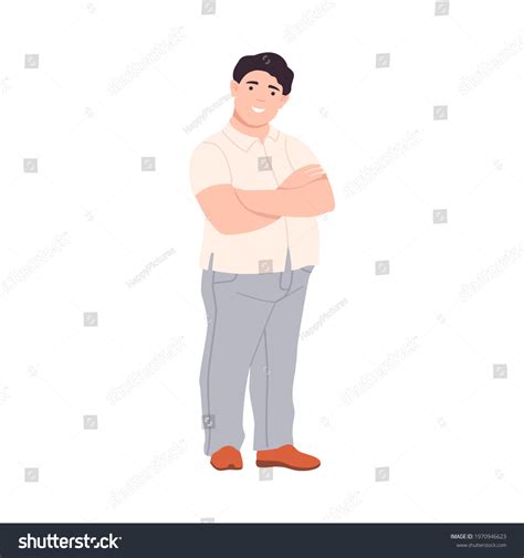 Man Arms Folded Standing Over 2734 Royalty Free Licensable Stock