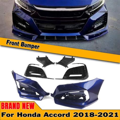 Blue Car Front Bumper Surround Cover Lip Kit For Honda Accord Th