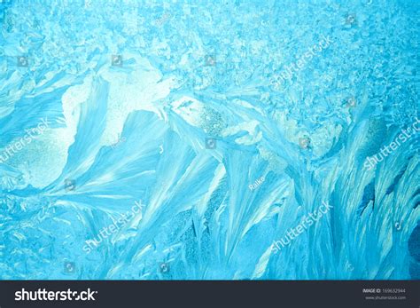 Beautiful Texture Frozen Glass Blue Color Stock Photo Edit Now 169632944