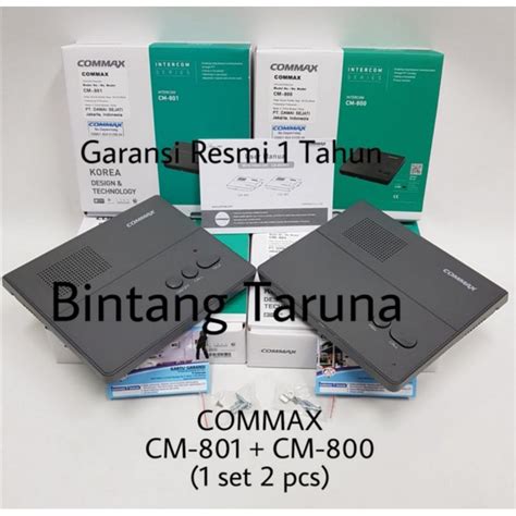 Intercom Commax CM-801 & CM-800 Intercom Commax CM 801 & CM 800 ...