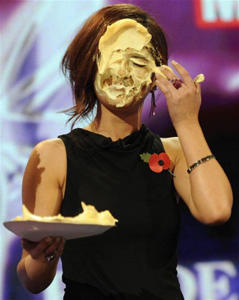 Check Out These Pictures Of Cheryl Cole Getting A Custard Pie In The