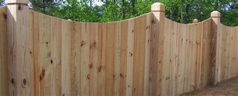 Wood Scalloped Privacy Fence