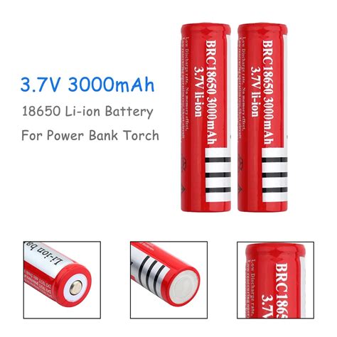 Lithium Battery V Volt Mah Brc Rechargeable Off