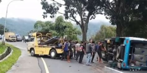 1 Pemudik Tewas Dalam Kecelakaan Tunggal Di GantongTasikmalaya