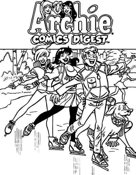 Archie Comics Slide Coloring Page