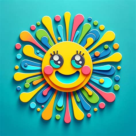 Premium Photo Sunny Smiles Happy Sun Vector Cheerful 3d Renderings