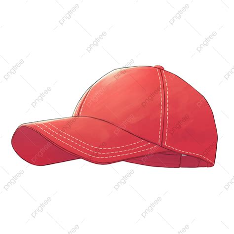 Boné Vermelho Desenhado à Mão Png Red Cap Desenhado à Mão Chapéu