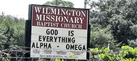 God Is Everything Church Sign Courageous Christian Father