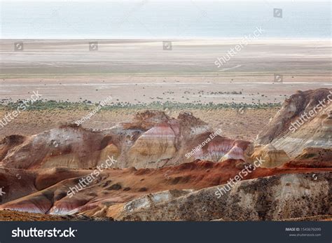 Beautiful Cliffs Canyon Ustyurt Plateau Sunset Stock Photo 1543676099