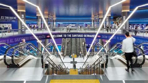 Así Será La Nueva Estación De Metro Del Santiago Bernabéu Pasillos