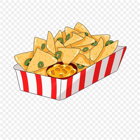 Nachos Clipart Black And White