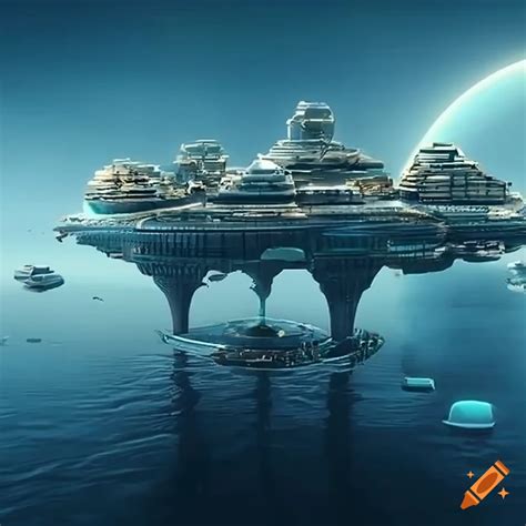 Futuristic Floating City