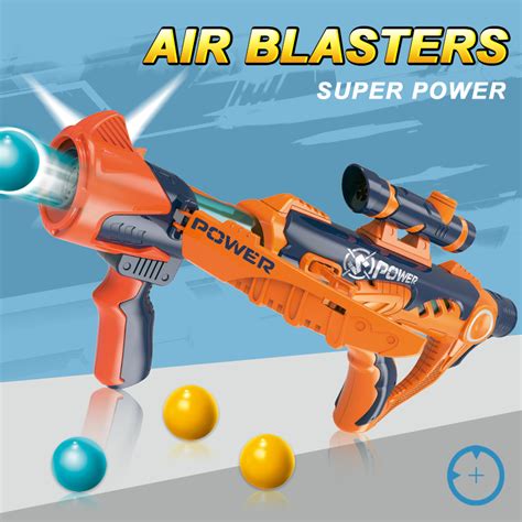 Air Power Blaster Toy Gun With 12pcs Air Balls Blaster Pressure Gun For