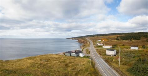 Premium Photo | Aerial landscape view of a scenic road on the atlantic ...