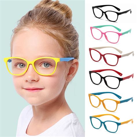 New Children Glasses Frame Anti Blue Rays Glasses Soft Silicone Frame