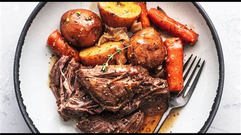 Slow Cooker Beef Roast Recipe Youtube