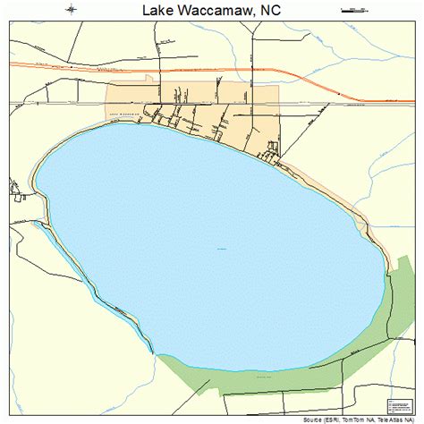 Lake Waccamaw North Carolina Street Map 3736640