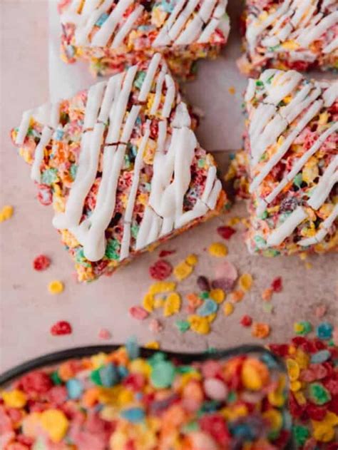 Fruity Pebbles Rice Krispies Treat Recipe In Krista S Kitchen