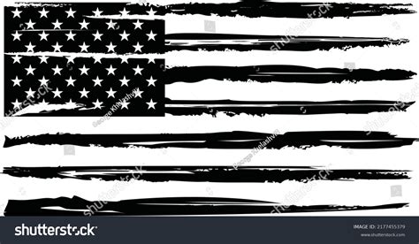 Vector Distressed American Flag Stock Vector (Royalty Free) 2177455379 ...