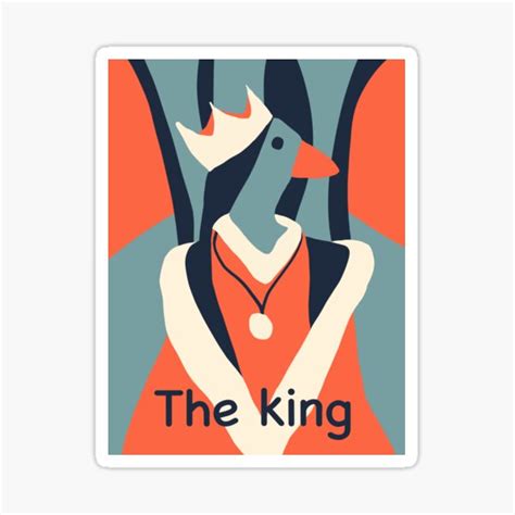 The King Sticker For Sale By Karaluuart Redbubble