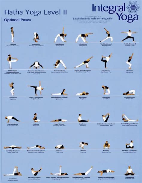 Yoga Poses Chart Hatha Yoga Poses Bikram Yoga Ashtanga Yoga Yoga