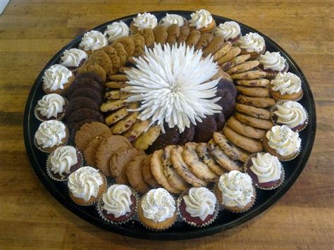 Cupcake and Cookie Platter in 2024 | Festive cookies, Cookie display ...