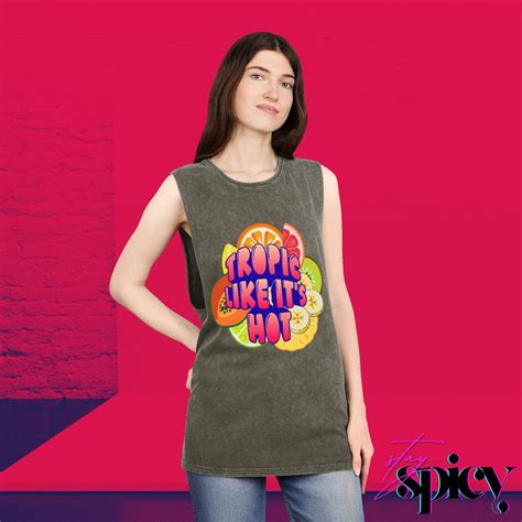 Tropic Like Its Hot Tank Top Funny Beach Vacation Tee Etsy