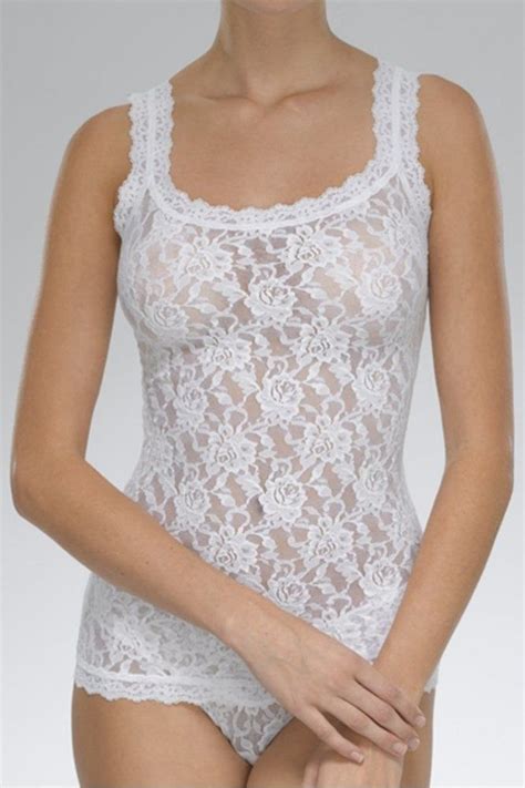 Hanky Panky Signature Lace Classic Camisole In White Trouva Lace