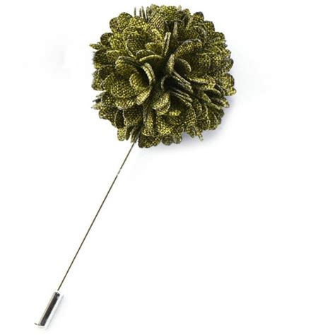 Jangslng Mens Suit Tuxedo Flower Lapel Stick Pin Brooch Wedding Party