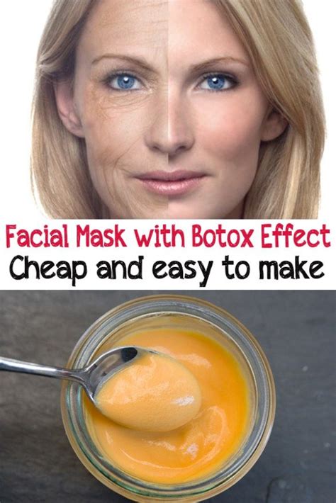 Facial Mask With Botox Effect Cheap And Easy To Make Anti Aging