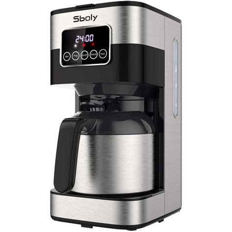 Sboly Drip Coffee Maker Programmable Coffee Maker With Thermal Carafe