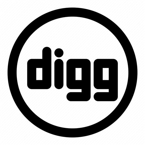 Digg Logo Badge Network Social Media Icon Download On Iconfinder