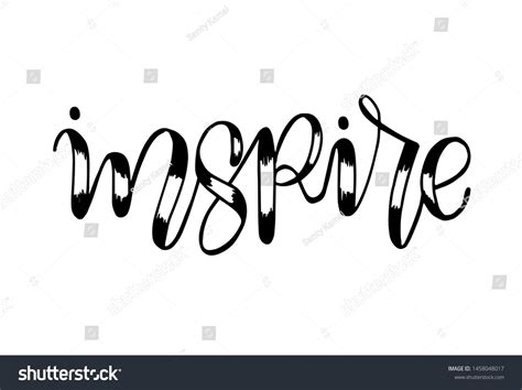 Inspirehand Lettering Calligraphy Vector Stock Vector Royalty Free