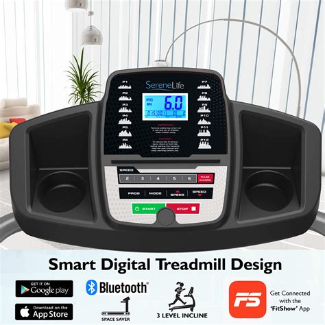 Snapklik.com : SereneLife - Electric Folding Treadmill Exercise Machine