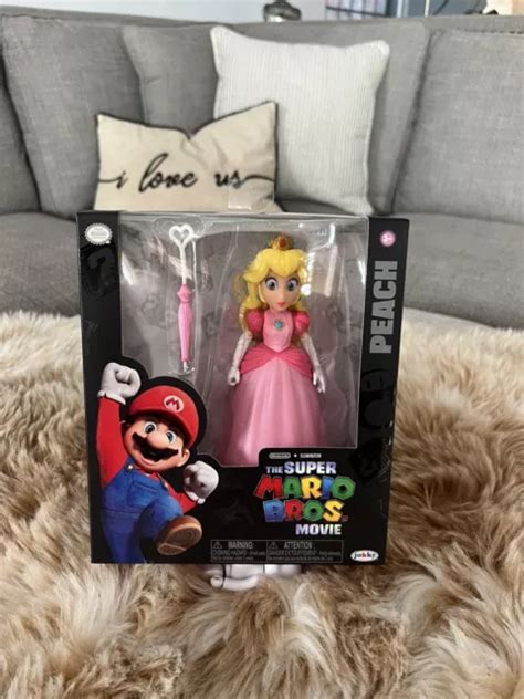 Super Mario Bros Movie Princess Peach 5 Figure 2023 Jakks Pacific New