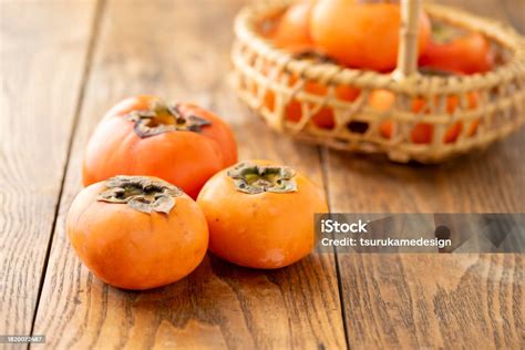 kaki  japanese persimmon fruit stock photo  image