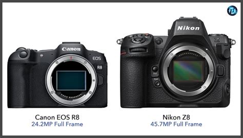 Canon Eos R8 Vs Nikon Z8 Specifications Comparison