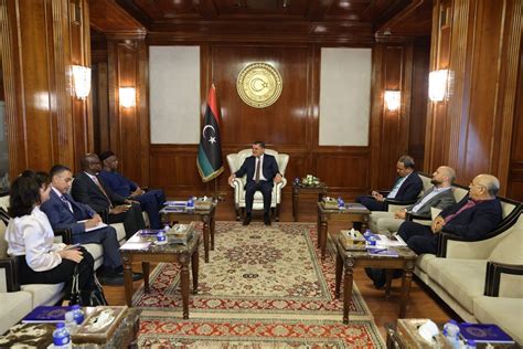 Libyan News Agency During His Meeting With Al Dabaiba Bathily