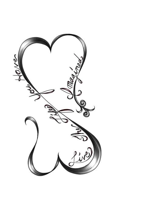 Double Heart Tattoo by Kingdom-hearts-ink on DeviantArt