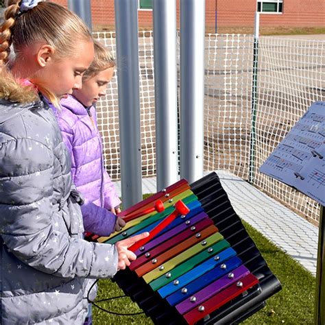 Outdoor Piano Features in School's Inclusive Playground | Percussion ...